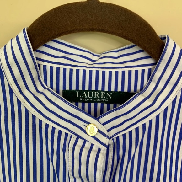 Ralph Lauren Bell Sleeve Bengal Shirtdress - Picture 5 of 12